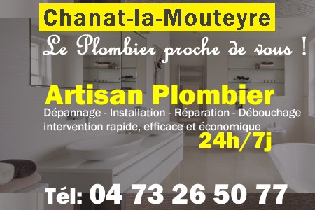 Plombier Chanat-la-Mouteyre - Plomberie Chanat-la-Mouteyre - Plomberie pro Chanat-la-Mouteyre - Entreprise plomberie Chanat-la-Mouteyre - Dépannage plombier Chanat-la-Mouteyre