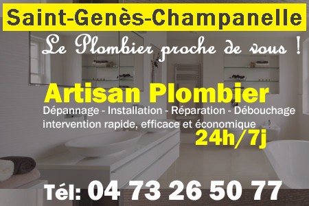 Plombier Saint-Genès-Champanelle - Plomberie Saint-Genès-Champanelle - Plomberie pro Saint-Genès-Champanelle - Entreprise plomberie Saint-Genès-Champanelle - Dépannage plombier Saint-Genès-Champanelle