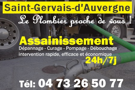 assainissement Saint-Gervais-d'Auvergne - vidange Saint-Gervais-d'Auvergne - curage Saint-Gervais-d'Auvergne - pompage Saint-Gervais-d'Auvergne - eaux usées Saint-Gervais-d'Auvergne - camion pompe Saint-Gervais-d'Auvergne