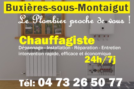 chauffage Buxières-sous-Montaigut - depannage chaudiere Buxières-sous-Montaigut - chaufagiste Buxières-sous-Montaigut - installation chauffage Buxières-sous-Montaigut - depannage chauffe eau Buxières-sous-Montaigut