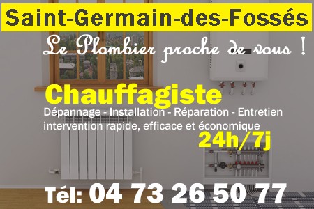 chauffage Saint-Germain-des-Fossés - depannage chaudiere Saint-Germain-des-Fossés - chaufagiste Saint-Germain-des-Fossés - installation chauffage Saint-Germain-des-Fossés - depannage chauffe eau Saint-Germain-des-Fossés
