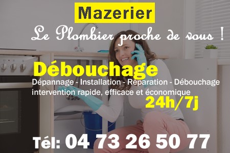 deboucher wc Mazerier - déboucher évier Mazerier - toilettes bouchées Mazerier - déboucher toilette Mazerier - furet plomberie Mazerier - canalisation bouchée Mazerier - évier bouché Mazerier - wc bouché Mazerier - dégorger Mazerier - déboucher lavabo Mazerier - debouchage Mazerier - dégorgement canalisation Mazerier - déboucher tuyau Mazerier - degorgement Mazerier - débouchage Mazerier - plomberie evacuation Mazerier