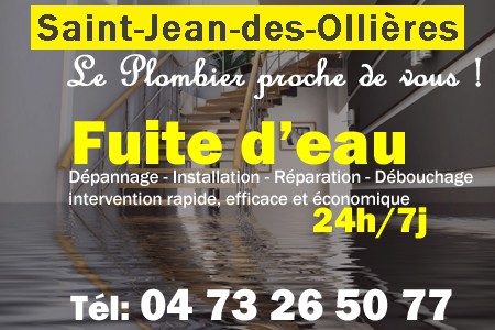 fuite Saint-Jean-des-Ollières - fuite d'eau Saint-Jean-des-Ollières - fuite wc Saint-Jean-des-Ollières - recherche de fuite Saint-Jean-des-Ollières - détection de fuite Saint-Jean-des-Ollières - dépannage fuite Saint-Jean-des-Ollières
