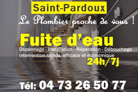 fuite Saint-Pardoux - fuite d'eau Saint-Pardoux - fuite wc Saint-Pardoux - recherche de fuite Saint-Pardoux - détection de fuite Saint-Pardoux - dépannage fuite Saint-Pardoux