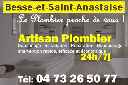 Plombier Besse-et-Saint-Anastaise - Plomberie Besse-et-Saint-Anastaise - Plomberie pro Besse-et-Saint-Anastaise - Entreprise plomberie Besse-et-Saint-Anastaise - Dépannage plombier Besse-et-Saint-Anastaise