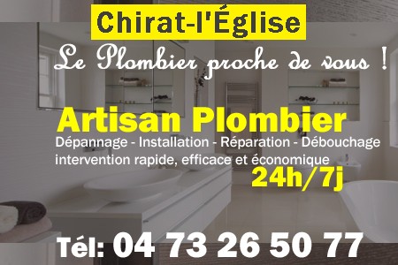 Plombier Chirat-l'Église - Plomberie Chirat-l'Église - Plomberie pro Chirat-l'Église - Entreprise plomberie Chirat-l'Église - Dépannage plombier Chirat-l'Église