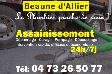 assainissement Beaune-d'Allier - vidange Beaune-d'Allier - curage Beaune-d'Allier - pompage Beaune-d'Allier - eaux usées Beaune-d'Allier - camion pompe Beaune-d'Allier