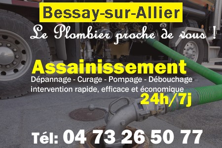 assainissement Bessay-sur-Allier - vidange Bessay-sur-Allier - curage Bessay-sur-Allier - pompage Bessay-sur-Allier - eaux usées Bessay-sur-Allier - camion pompe Bessay-sur-Allier