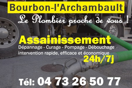 assainissement Bourbon-l'Archambault - vidange Bourbon-l'Archambault - curage Bourbon-l'Archambault - pompage Bourbon-l'Archambault - eaux usées Bourbon-l'Archambault - camion pompe Bourbon-l'Archambault