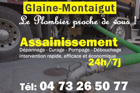 assainissement Glaine-Montaigut - vidange Glaine-Montaigut - curage Glaine-Montaigut - pompage Glaine-Montaigut - eaux usées Glaine-Montaigut - camion pompe Glaine-Montaigut