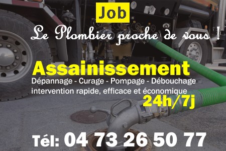 assainissement Job - vidange Job - curage Job - pompage Job - eaux usées Job - camion pompe Job