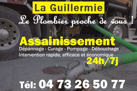 assainissement La Guillermie - vidange La Guillermie - curage La Guillermie - pompage La Guillermie - eaux usées La Guillermie - camion pompe La Guillermie