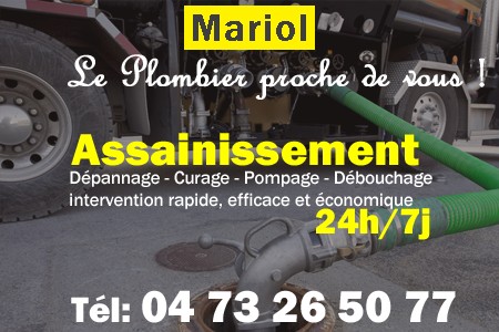 assainissement Mariol - vidange Mariol - curage Mariol - pompage Mariol - eaux usées Mariol - camion pompe Mariol