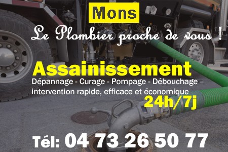 assainissement Mons - vidange Mons - curage Mons - pompage Mons - eaux usées Mons - camion pompe Mons