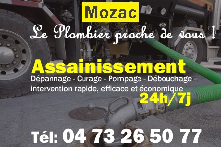 assainissement Mozac - vidange Mozac - curage Mozac - pompage Mozac - eaux usées Mozac - camion pompe Mozac