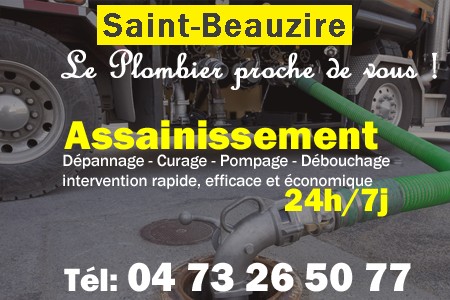 assainissement Saint-Beauzire - vidange Saint-Beauzire - curage Saint-Beauzire - pompage Saint-Beauzire - eaux usées Saint-Beauzire - camion pompe Saint-Beauzire