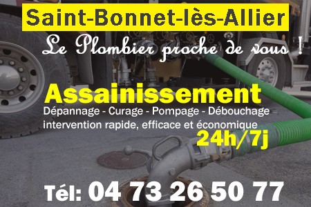 assainissement Saint-Bonnet-lès-Allier - vidange Saint-Bonnet-lès-Allier - curage Saint-Bonnet-lès-Allier - pompage Saint-Bonnet-lès-Allier - eaux usées Saint-Bonnet-lès-Allier - camion pompe Saint-Bonnet-lès-Allier