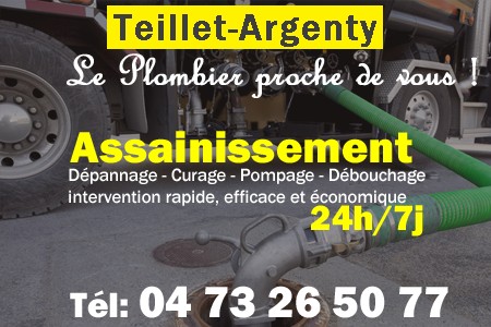 assainissement Teillet-Argenty - vidange Teillet-Argenty - curage Teillet-Argenty - pompage Teillet-Argenty - eaux usées Teillet-Argenty - camion pompe Teillet-Argenty