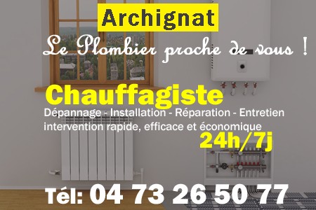 chauffage Archignat - depannage chaudiere Archignat - chaufagiste Archignat - installation chauffage Archignat - depannage chauffe eau Archignat