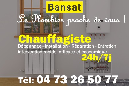 chauffage Bansat - depannage chaudiere Bansat - chaufagiste Bansat - installation chauffage Bansat - depannage chauffe eau Bansat