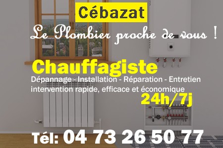 chauffage Cébazat - depannage chaudiere Cébazat - chaufagiste Cébazat - installation chauffage Cébazat - depannage chauffe eau Cébazat