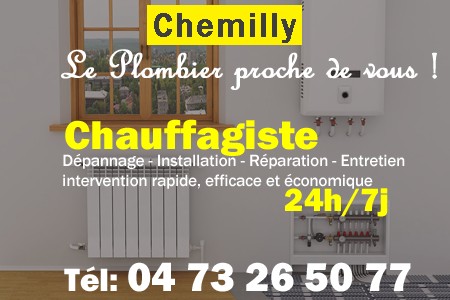 chauffage Chemilly - depannage chaudiere Chemilly - chaufagiste Chemilly - installation chauffage Chemilly - depannage chauffe eau Chemilly