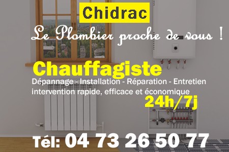 chauffage Chidrac - depannage chaudiere Chidrac - chaufagiste Chidrac - installation chauffage Chidrac - depannage chauffe eau Chidrac