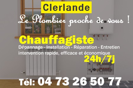 chauffage Clerlande - depannage chaudiere Clerlande - chaufagiste Clerlande - installation chauffage Clerlande - depannage chauffe eau Clerlande