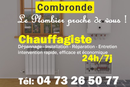 chauffage Combronde - depannage chaudiere Combronde - chaufagiste Combronde - installation chauffage Combronde - depannage chauffe eau Combronde