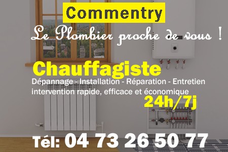 chauffage Commentry - depannage chaudiere Commentry - chaufagiste Commentry - installation chauffage Commentry - depannage chauffe eau Commentry