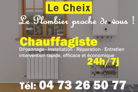 chauffage Le Cheix - depannage chaudiere Le Cheix - chaufagiste Le Cheix - installation chauffage Le Cheix - depannage chauffe eau Le Cheix