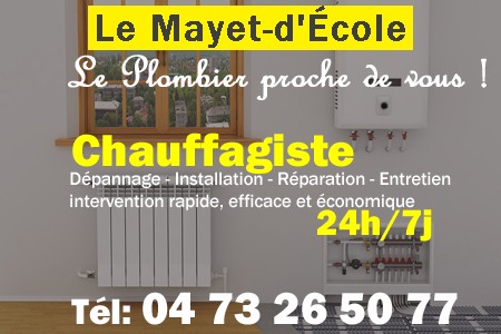 chauffage Le Mayet-d'École - depannage chaudiere Le Mayet-d'École - chaufagiste Le Mayet-d'École - installation chauffage Le Mayet-d'École - depannage chauffe eau Le Mayet-d'École