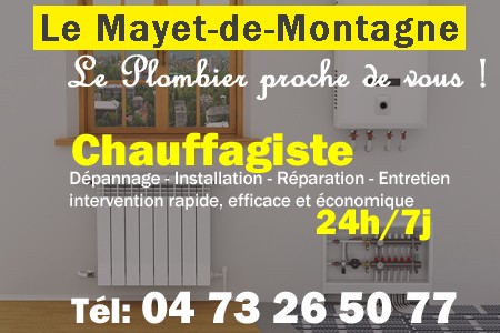 chauffage Le Mayet-de-Montagne - depannage chaudiere Le Mayet-de-Montagne - chaufagiste Le Mayet-de-Montagne - installation chauffage Le Mayet-de-Montagne - depannage chauffe eau Le Mayet-de-Montagne