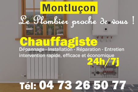 chauffage Montluçon - depannage chaudiere Montluçon - chaufagiste Montluçon - installation chauffage Montluçon - depannage chauffe eau Montluçon