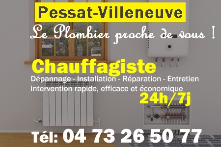 chauffage Pessat-Villeneuve - depannage chaudiere Pessat-Villeneuve - chaufagiste Pessat-Villeneuve - installation chauffage Pessat-Villeneuve - depannage chauffe eau Pessat-Villeneuve