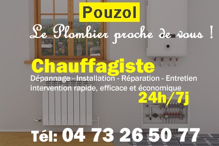 chauffage Pouzol - depannage chaudiere Pouzol - chaufagiste Pouzol - installation chauffage Pouzol - depannage chauffe eau Pouzol