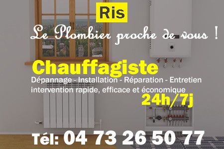 chauffage Ris - depannage chaudiere Ris - chaufagiste Ris - installation chauffage Ris - depannage chauffe eau Ris