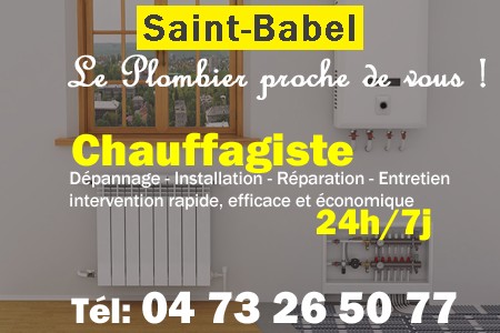chauffage Saint-Babel - depannage chaudiere Saint-Babel - chaufagiste Saint-Babel - installation chauffage Saint-Babel - depannage chauffe eau Saint-Babel