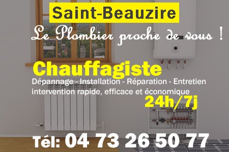 chauffage Saint-Beauzire - depannage chaudiere Saint-Beauzire - chaufagiste Saint-Beauzire - installation chauffage Saint-Beauzire - depannage chauffe eau Saint-Beauzire