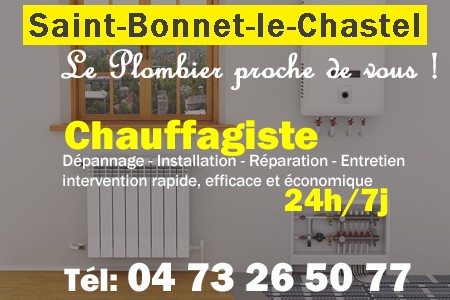 chauffage Saint-Bonnet-le-Chastel - depannage chaudiere Saint-Bonnet-le-Chastel - chaufagiste Saint-Bonnet-le-Chastel - installation chauffage Saint-Bonnet-le-Chastel - depannage chauffe eau Saint-Bonnet-le-Chastel