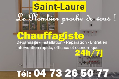 chauffage Saint-Laure - depannage chaudiere Saint-Laure - chaufagiste Saint-Laure - installation chauffage Saint-Laure - depannage chauffe eau Saint-Laure