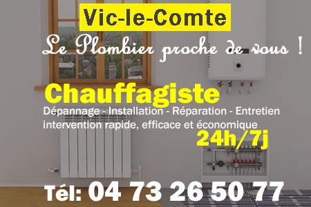 chauffage Vic-le-Comte - depannage chaudiere Vic-le-Comte - chaufagiste Vic-le-Comte - installation chauffage Vic-le-Comte - depannage chauffe eau Vic-le-Comte