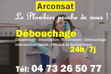 deboucher wc Arconsat - déboucher évier Arconsat - toilettes bouchées Arconsat - déboucher toilette Arconsat - furet plomberie Arconsat - canalisation bouchée Arconsat - évier bouché Arconsat - wc bouché Arconsat - dégorger Arconsat - déboucher lavabo Arconsat - debouchage Arconsat - dégorgement canalisation Arconsat - déboucher tuyau Arconsat - degorgement Arconsat - débouchage Arconsat - plomberie evacuation Arconsat