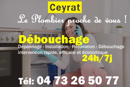 deboucher wc Ceyrat - déboucher évier Ceyrat - toilettes bouchées Ceyrat - déboucher toilette Ceyrat - furet plomberie Ceyrat - canalisation bouchée Ceyrat - évier bouché Ceyrat - wc bouché Ceyrat - dégorger Ceyrat - déboucher lavabo Ceyrat - debouchage Ceyrat - dégorgement canalisation Ceyrat - déboucher tuyau Ceyrat - degorgement Ceyrat - débouchage Ceyrat - plomberie evacuation Ceyrat