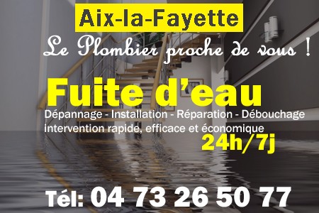 fuite Aix-la-Fayette - fuite d'eau Aix-la-Fayette - fuite wc Aix-la-Fayette - recherche de fuite Aix-la-Fayette - détection de fuite Aix-la-Fayette - dépannage fuite Aix-la-Fayette