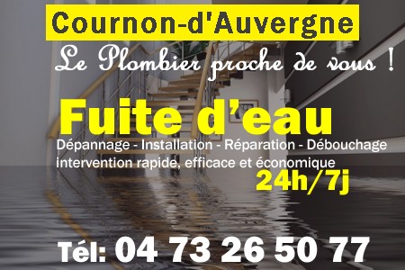 fuite Cournon-d'Auvergne - fuite d'eau Cournon-d'Auvergne - fuite wc Cournon-d'Auvergne - recherche de fuite Cournon-d'Auvergne - détection de fuite Cournon-d'Auvergne - dépannage fuite Cournon-d'Auvergne