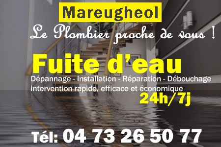 fuite Mareugheol - fuite d'eau Mareugheol - fuite wc Mareugheol - recherche de fuite Mareugheol - détection de fuite Mareugheol - dépannage fuite Mareugheol