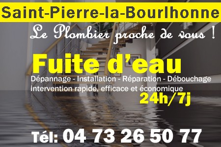fuite Saint-Pierre-la-Bourlhonne - fuite d'eau Saint-Pierre-la-Bourlhonne - fuite wc Saint-Pierre-la-Bourlhonne - recherche de fuite Saint-Pierre-la-Bourlhonne - détection de fuite Saint-Pierre-la-Bourlhonne - dépannage fuite Saint-Pierre-la-Bourlhonne