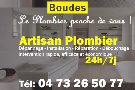 Plombier Boudes - Plomberie Boudes - Plomberie pro Boudes - Entreprise plomberie Boudes - Dépannage plombier Boudes