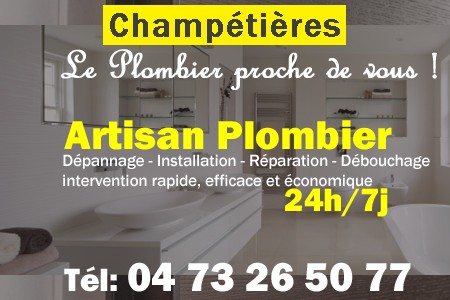 Plombier Champétières - Plomberie Champétières - Plomberie pro Champétières - Entreprise plomberie Champétières - Dépannage plombier Champétières